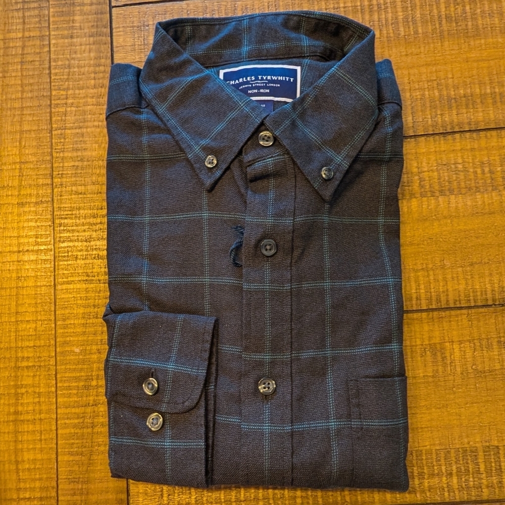 Charles Tyrwhitt Windowpane Check Slim Fit - M
